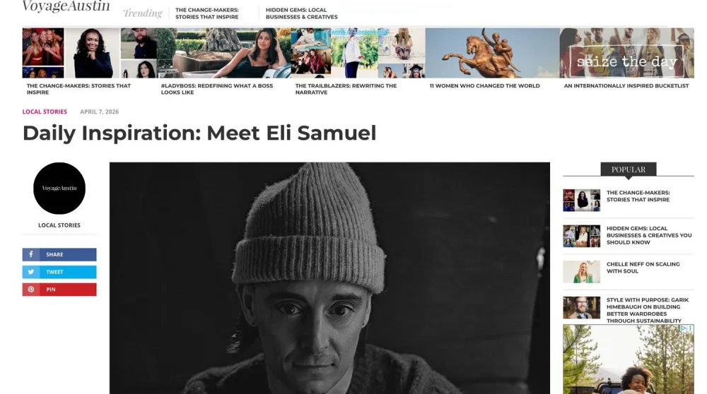 Dating profile photo from an Austin online dating photography session by Eli Samuel