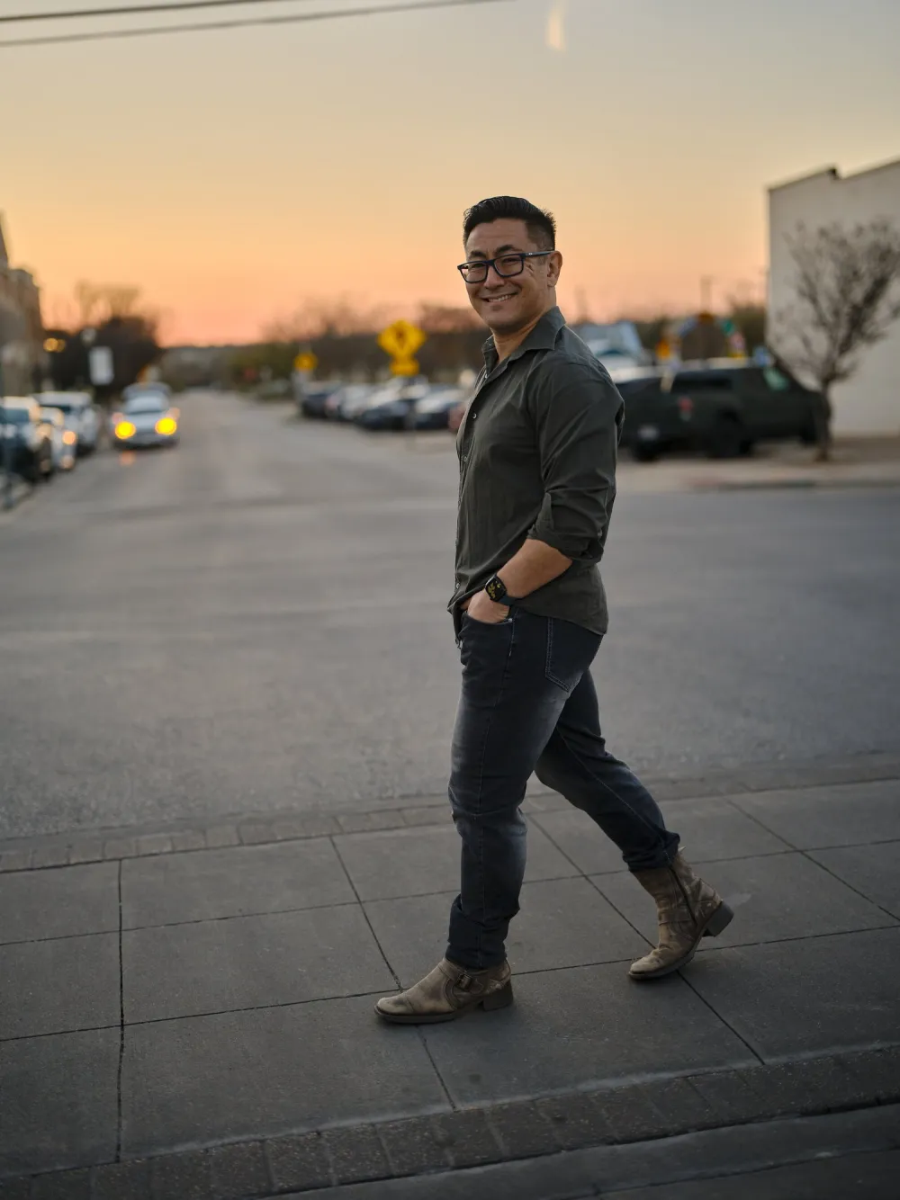 Dating profile photo from an Austin online dating photography session by Eli Samuel